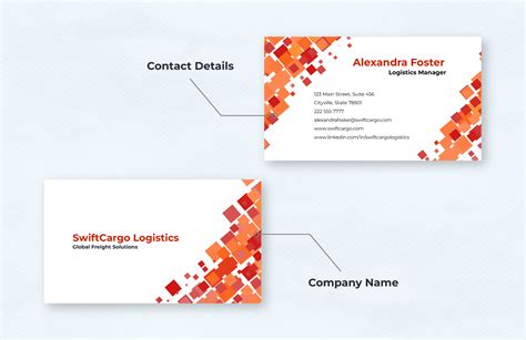 Logistics Business Card Template in Word, PDF - Download | Template.net