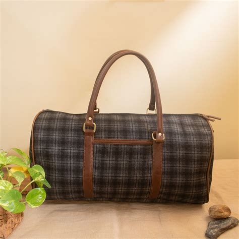 Theodore Tweed Duffle Bag (Slate Grey Twill) - Large – Hamelin