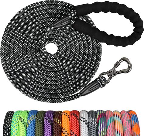 Aystkniet 8mm 30 FT Rope Dog Leash, Nylon Pet Training Leash with ...