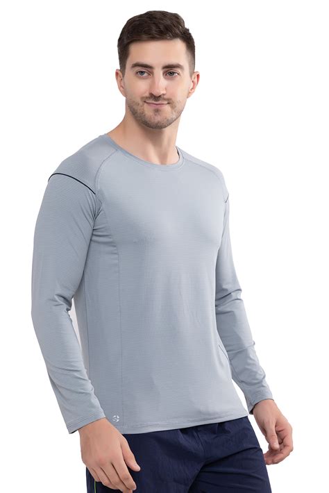 Round Neck Full Sleeve T-Shirt for Men 80038(L GREY) – SREELEATHERS
