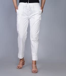 royal fab tex Regular Fit Women White Trousers - Buy royal fab tex ...