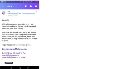 [Resolved] www.glosap.com - Singapore — Venkatesh Babu Cheater and Fraud