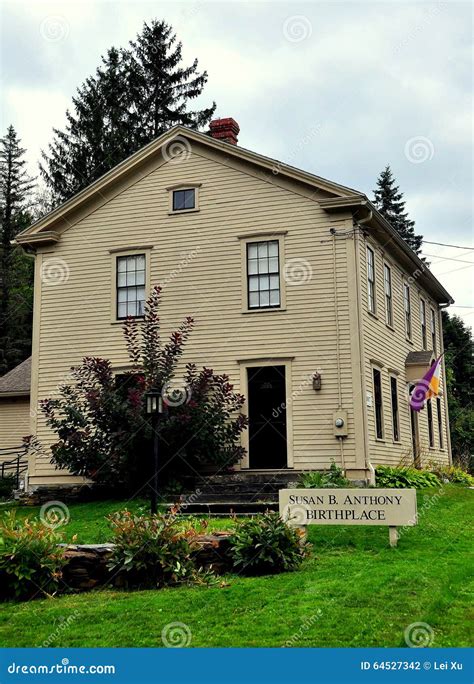 Adams, MA: Susan B. Anthony Birthplace Editorial Photography - Image of ...