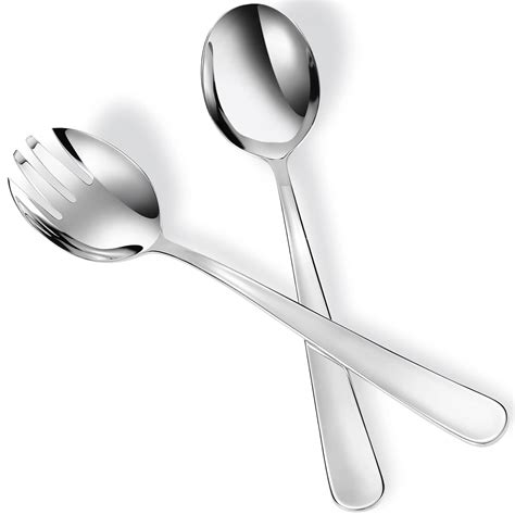 Buy KEAWELL Premium 9.45" Louise Salad Servers, 18/10 Stainless Steel ...