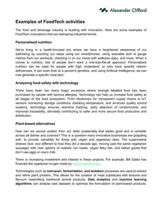 Image result for FoodTech Simplified