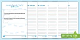 Australian Curriculum Year 5 Spelling & Handwriting Practice