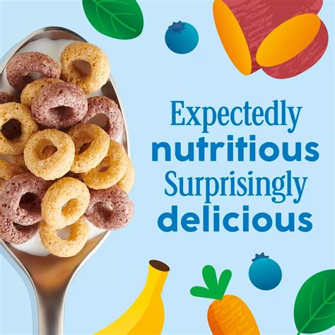 General Mills Blueberry Banana Veggie Blends Cheerios Cereal - Famnly ...