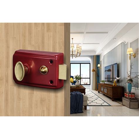 Buy DTOWER Night Latch Deadbolt Rim Lock Antique Locks Front Door ...