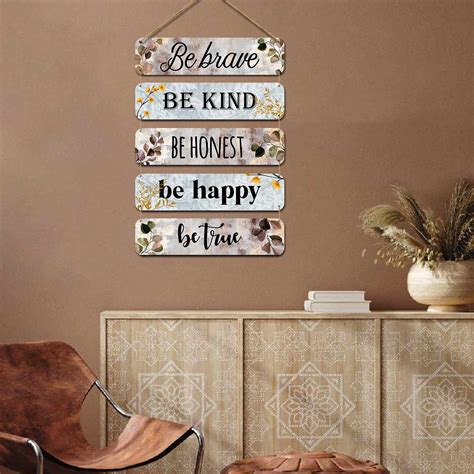Cute Quotes MDF Wood Wall Hanging for Entryway Living Room Kids Room B ...