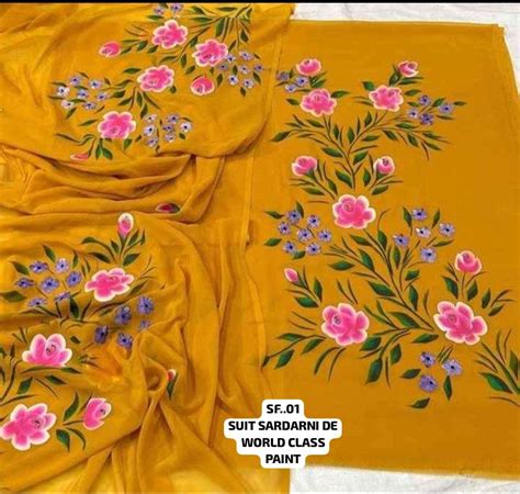 handpaint suits – Salwar kameez by gurkirat kaur