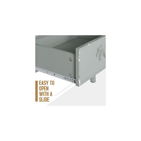 Buy PHI VILLA Tall Accent Cabinet with Glass Doors and Drawers Kitchen ...