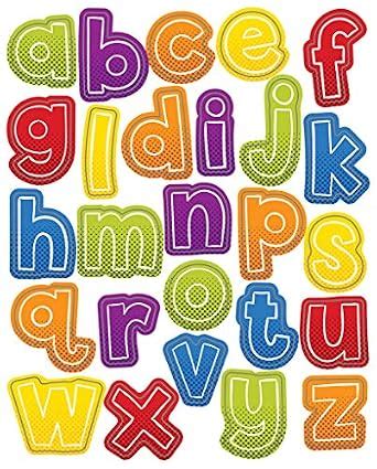 Super Power Alphabet Lowercase Letters Shape Stickers : Carson-Dellosa ...