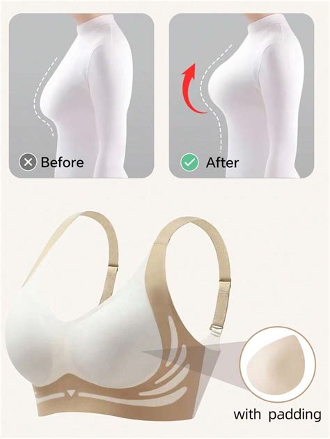 Light Chest Support Binder Bra Soft Support Seamless Bra Women's ...