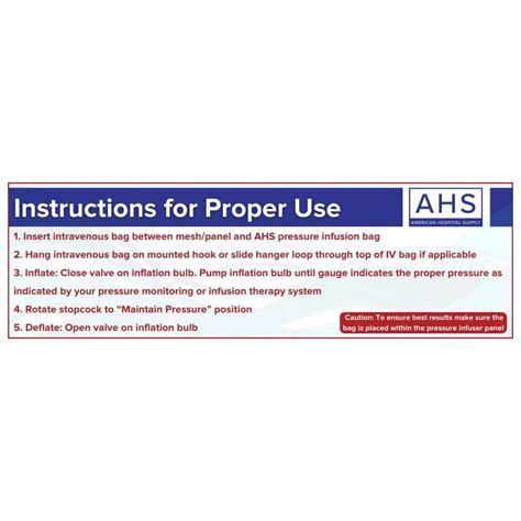 AMERICAN HOSPITAL SUPPLY Pack of 10 Pressure Infusion Bags 1000ml with ...