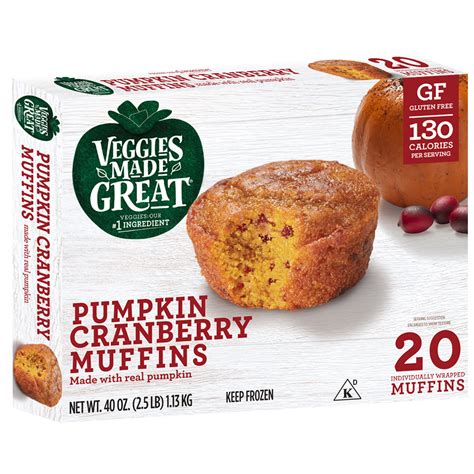 Pumpkin Cranberry Muffins — Veggies Made Great