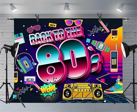FUERMOR FURMOR Retro Music Party Backdrop 7x5ft Memories 80s India | Ubuy