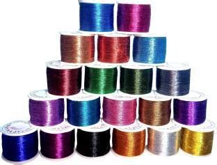 Multi Color Zari Thread- 20 Colors – Eshwarshop