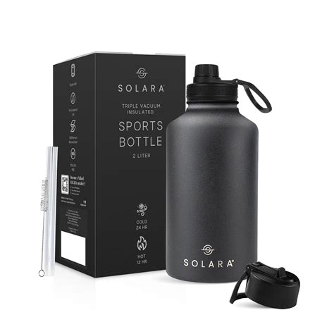 SOLARA Insulated Water Bottle 2000ml, Hot Water Bottle, Thermosteel ...