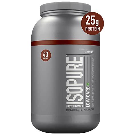 Buy Isopure Low Carbs 100% Whey Protein Isolate Powder - Chocolate ...