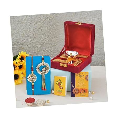 Buy CraftVatika Rakhi Gift for Brother Bhabhi Diya Combo Gift Set for ...
