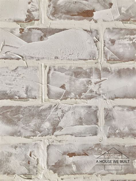 How to diy a faux brick wall with a german schmear – Artofit