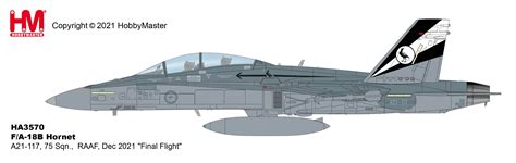 F/A-18B Hornet A21-117, 75 Sqn., RAAF, Dec 2021 “Final Flight”