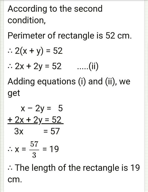 The length of a rectangle is 5 cm more than its breadth and its ...