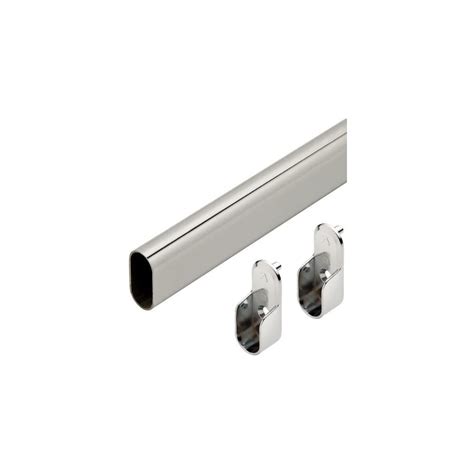 VOLO | Pack of 1 | Stainless Steel Oval Closet Rod – 4 Ft (48 ...