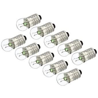 Buy MECCANIXITY E10 Screw Base Miniature Bulbs DC 3.8V Warm Yellow ...