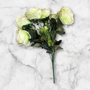 muskey Arts White Rose Artificial Flower Price in India - Buy muskey ...