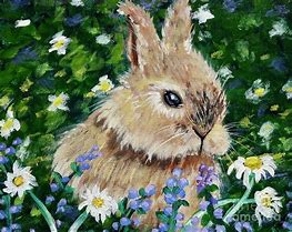 Image result for Bunny Painting Wallpaper