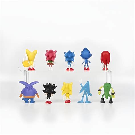 Sonic Hedgehog Set of 10 Action Figures 8–10cm |PVC| Collectible by Sh