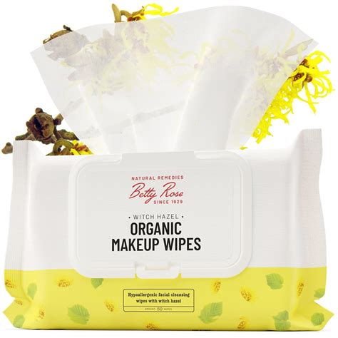 Witch Hazel Wipes - All Natural Witch Hazel Face Wipes for Brightening and Calming, 100% Cotton ...