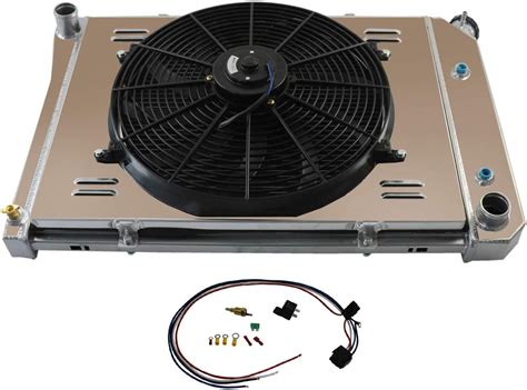 Buy Cubauto 4 Row Radiator+Shroud +16Fan+Relay Compatible For 1973-1974 ...