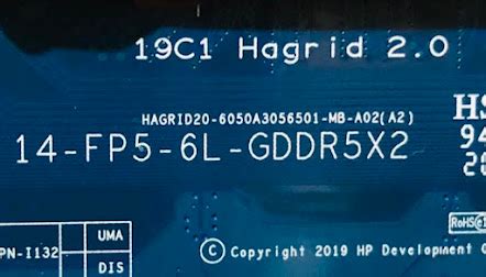 HAGRID20-6050A3056501-MB-A02(A2) BIOS BIN | HP 14-FP5-6L-GDDR5X2 19C1 ...