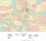 State Map of Colorado in Adobe Illustrator vector format. - Map Resources