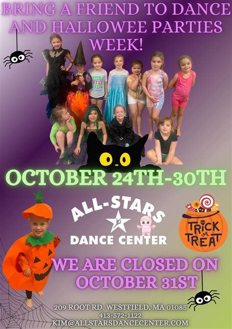 Bring a Friend to Dance and Celebrate Halloween with Us!, All Stars ...