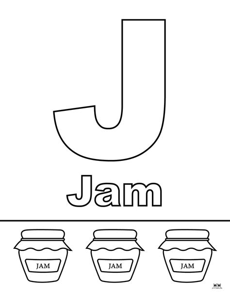 The Letter J Coloring Pages