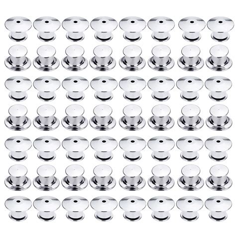 ZTWEDEN 50 Count Pin Backs Locking Pin Keepers Pin Locks Metal Locking ...