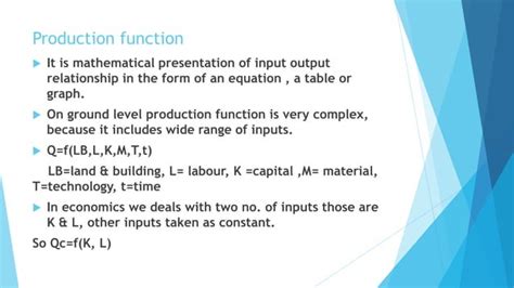 Production Functions 的图像结果