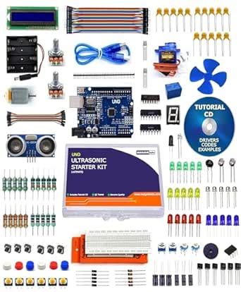 Insignia Labs - Ultrasonic Sensor Starter Kit for UNO R3 Compatible ...