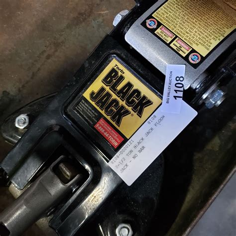 2-1/2 TON BLACK JACK FLOOR JACK - NO BAR