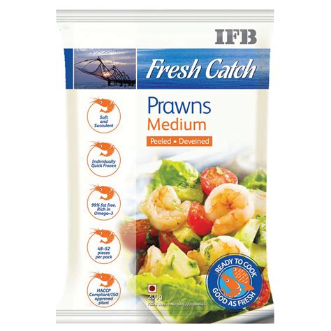 Ifb Fresh Catch Medium Prawns 200G – Chennai Grocers