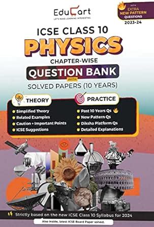 Educart ICSE Class 10 PHYSICS Question Bank + Solved Papers (10 Years ...
