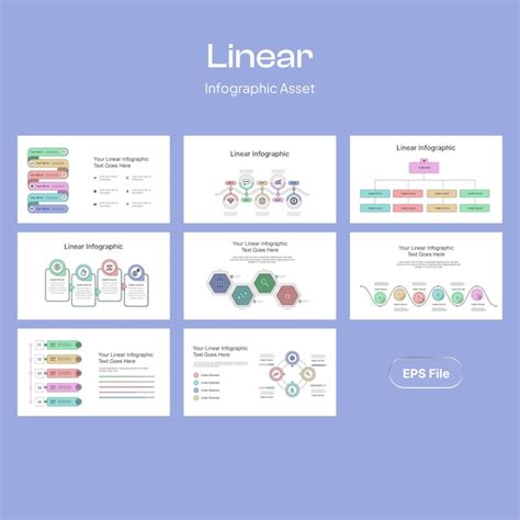 Linear infographic asset for business and presentation | Premium Vector