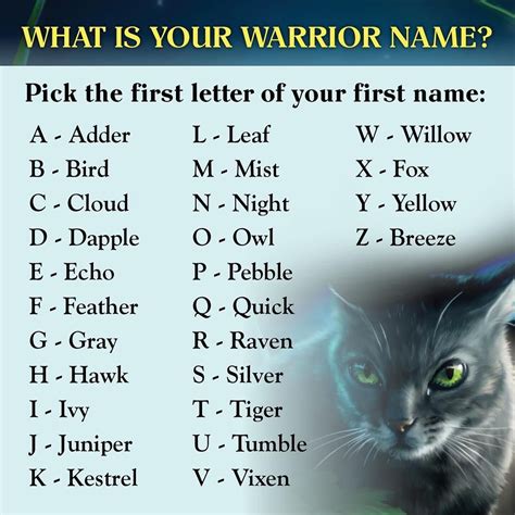 Good Warrior Cat Names For Rogues at Hamish Heine blog