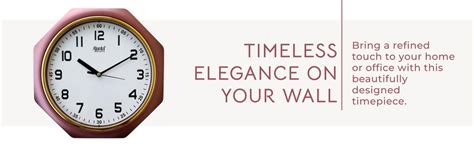 Buy Ajanta Plastic Analog Wall Clock (25 X 25 Cm, Brown) Online at Low ...