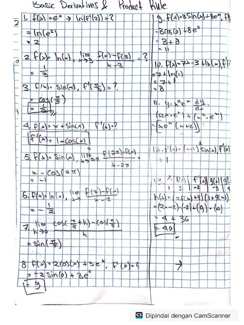 Image result for Derivative Basic Formula