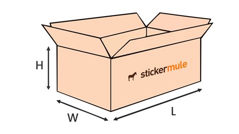 How to print a UPS shipping label | Blog | Sticker Mule - measurement of box
