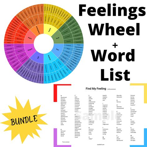 Printable List Of Emotions And Feelings [2025]